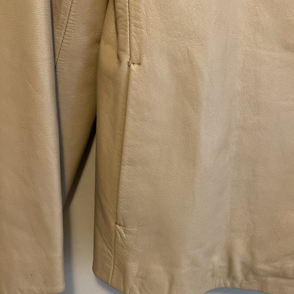 Vera Pelle Faux Leather Jacket/Blazer. Made in Italy. Looks real. Size 44. - Picture 4 of 7